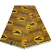 VLISCO stof Hollandais Afrikaanse Wax print - Oranje Gele Speedbird