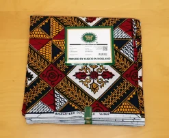 VLISCO stof Hollandais Afrikaanse Wax print - Leidse ruit