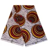 VLISCO stof Hollandais Afrikaanse Wax print - Wit Rode Shells