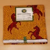 VLISCO stof Hollandais Afrikaanse Wax print - Geel / Rode Jumping Horse