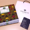 VLISCO stof Hollandais Afrikaanse Wax print - Rood / Gele Banga