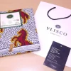 VLISCO stof Hollandais Afrikaanse Wax print - Wit / Rode Jumping Horse