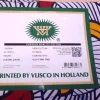 VLISCO stof Hollandais Afrikaanse Wax print - Witte Trouwbloemen
