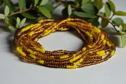 Waist Beads / Afrikaanse Heupketting - ESOSA ELASTIC - Geel (elastisch)
