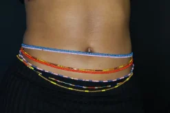 Waist Beads / Afrikaanse Heupketting - ESOSA ELASTIC - Geel (elastisch)