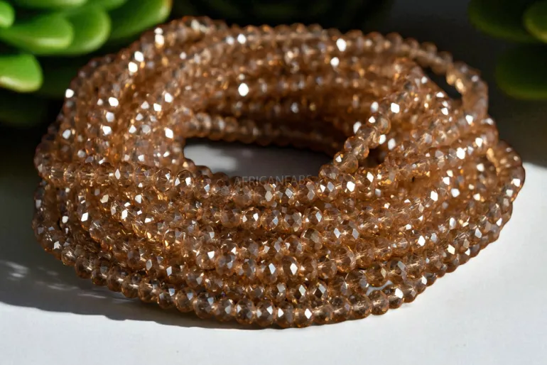 Waist Beads / Afrikaanse Heupketting - IVIE- Goud crystal (elastisch)