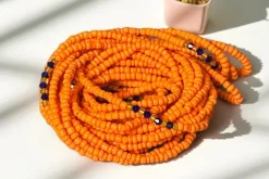 Waist Beads / Afrikaanse Heupketting - Adesusu - Oranje (elastisch)