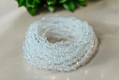Waist Beads / Afrikaanse Heupketting - Ugie - Wit crystal (elastisch)