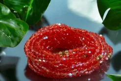 Waist Beads / Afrikaanse Heupketting - Samu - Rood crystal (elastisch)