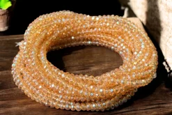 Waist Beads / Afrikaanse Heupketting - MOMO - Goud crystal (elastisch)