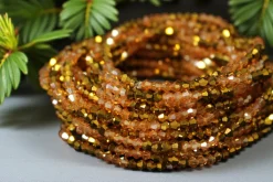 Waist Beads / Afrikaanse Heupketting - IZIEGBE - Goud crystal (elastisch)