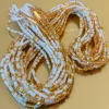 Waist Beads / Afrikaanse Heupketting - Wit Goud Jumoke (Traditioneel niet-elastisch koord)