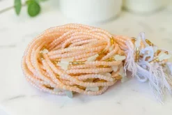 Waist Beads / Afrikaanse Heupketting - Zalm Butterfly Ifeoma (Traditioneel niet-elastisch koord)