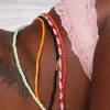 Waist Beads / Afrikaanse Heupketting - Zwart Adunni (Traditioneel niet-elastisch koord)