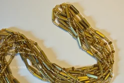 Waist Beads / Afrikaanse Heupketting - Amina - Goud (Traditioneel niet-elastisch koord)