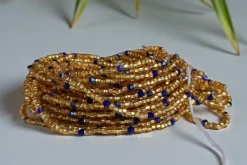 Waist Beads / Afrikaanse Heupketting - Aburié - Goud (Traditioneel niet-elastisch koord)