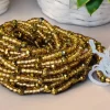 Waist Beads / Afrikaanse Heupketting - Uchechi - Goud (Traditioneel niet-elastisch koord)