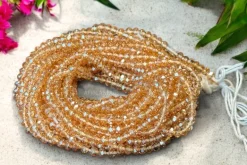 Waist Beads / Afrikaanse Heupketting - Osawe - crystal Goud (Traditioneel niet-elastisch koord)
