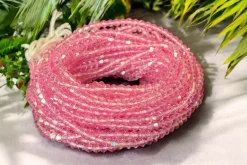 Waist Beads / Afrikaanse Heupketting - Osawaru - crystal Roze (Traditioneel niet-elastisch koord)