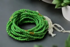Waist Beads / Afrikaanse Heupketting - Abele - Groen (Traditioneel niet-elastisch koord)