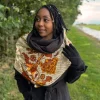 Warme Sjaal met Afrikaanse print Unisex - Oranje garden