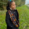 Warme Winter Colsjaal voor Kinderen met Afrikaanse print Unisex - Bruine Bogolan