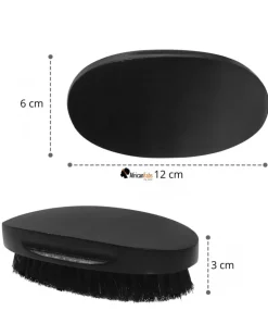 Wave Brush - Soft-Medium 360 Wave brush voor kapsel durag cap - Zwart - Unisex
