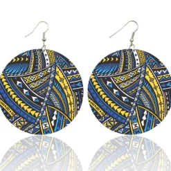 Wooden earrings | Ancient Disk