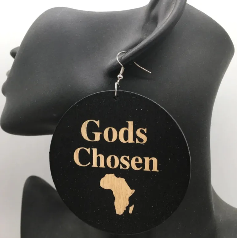 Wooden earrings | Gods Chosen