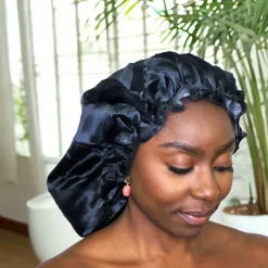 XXL Extra Grote Douchemuts / Shower cap voor braids / dreadlocks / rasta / dreads - Zwart