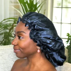 XXL Extra Grote Douchemuts / Shower cap voor braids / dreadlocks / rasta / dreads - Zwart