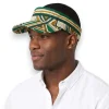 Zonneklep / Pet met Afrikaanse print - Groen Bogolan Heritage