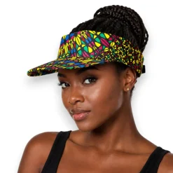 Zonneklep / Pet met Afrikaanse print - Multicolor Sunburst