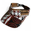 Zonneklep / Pet met Afrikaanse print - Bruine Bogolan Mosaic