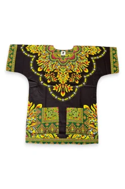 Zwart Dashiki Shirt / Dashiki Jurk - Afrikaans shirt - Unisex