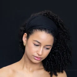 Zwarte Haarband / Hoofdband - Stretch Stof - Yoga / Sport / Casual - Unisex Volwassenen