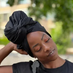Zwarte hoofddoek / Zwarte headwrap