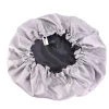 Zwarte Satijnen Slaapmuts (Moeder + Dochter / Mommy & Me ) Kinder Haar Bonnet van Satijn